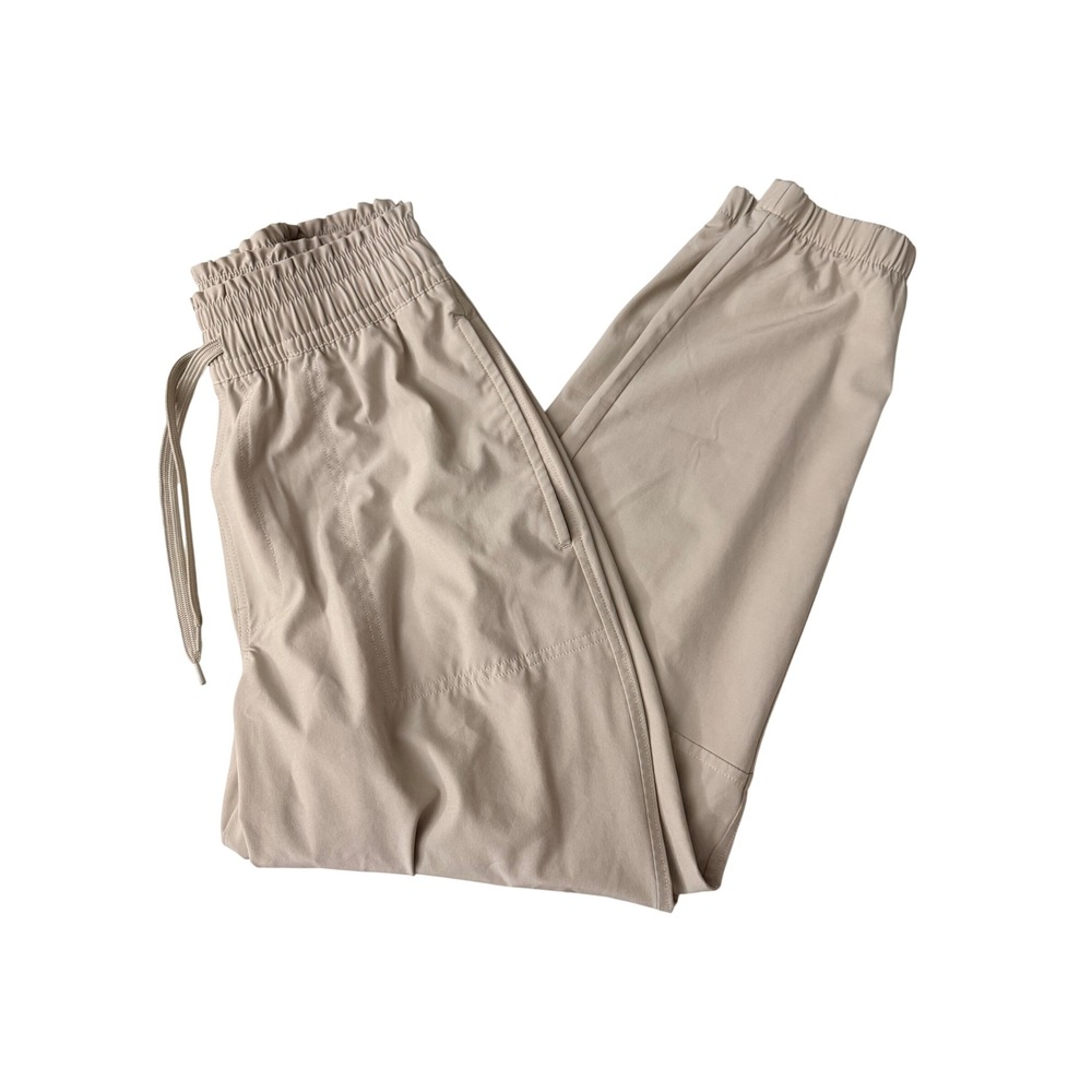 Abercrombie & Fitch Women Joggers Tan Elastic Waist Active Pants Size S